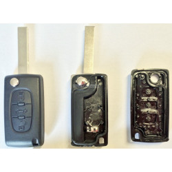 Télécommande ( plip ) Citroen C4 , Peugeot : 207 , 307 , 407 ( 3 boutons ) CI06A BF-AUTOPARTS Télécommande ( plip )